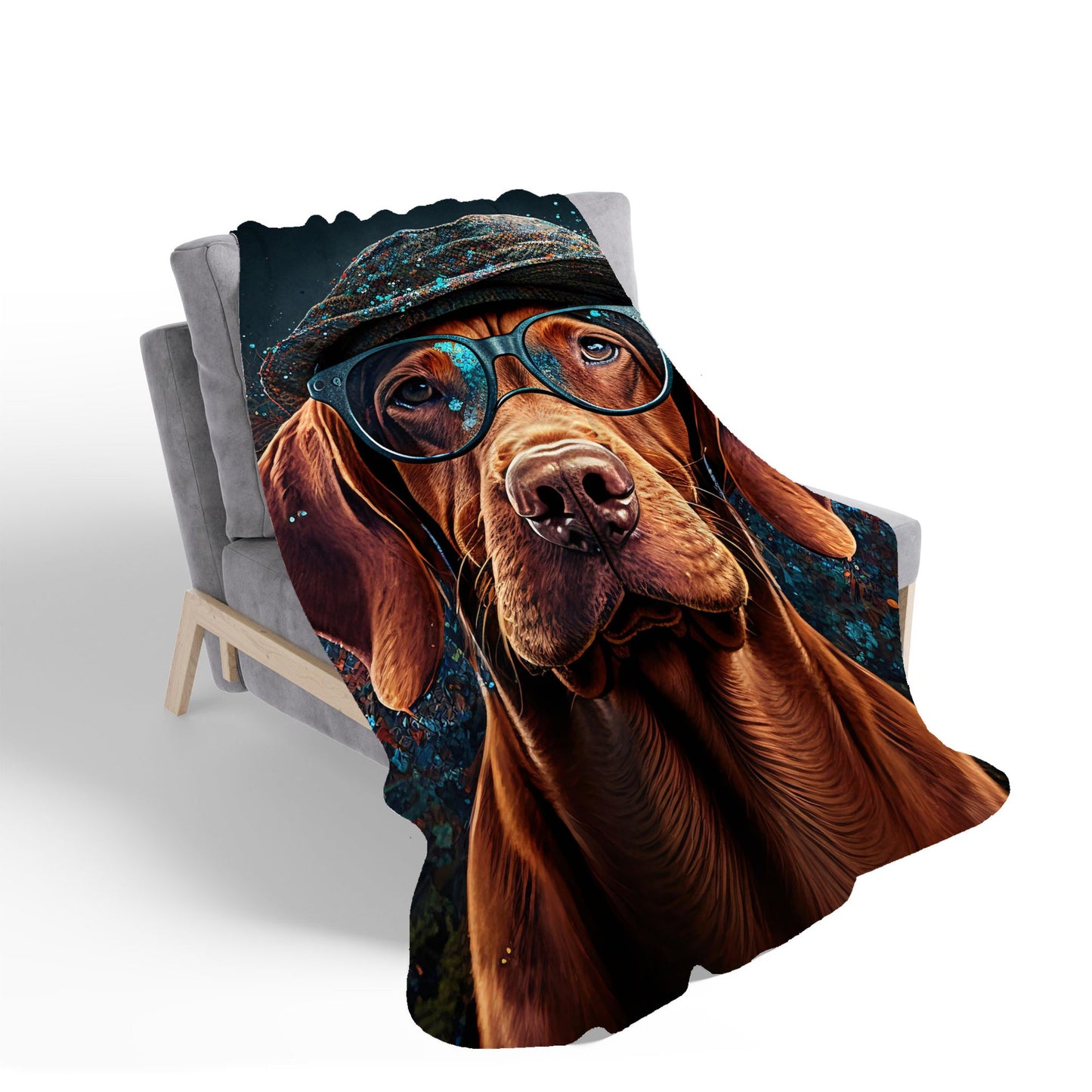Hungarian Vizsla Dog Sherpa Blanket