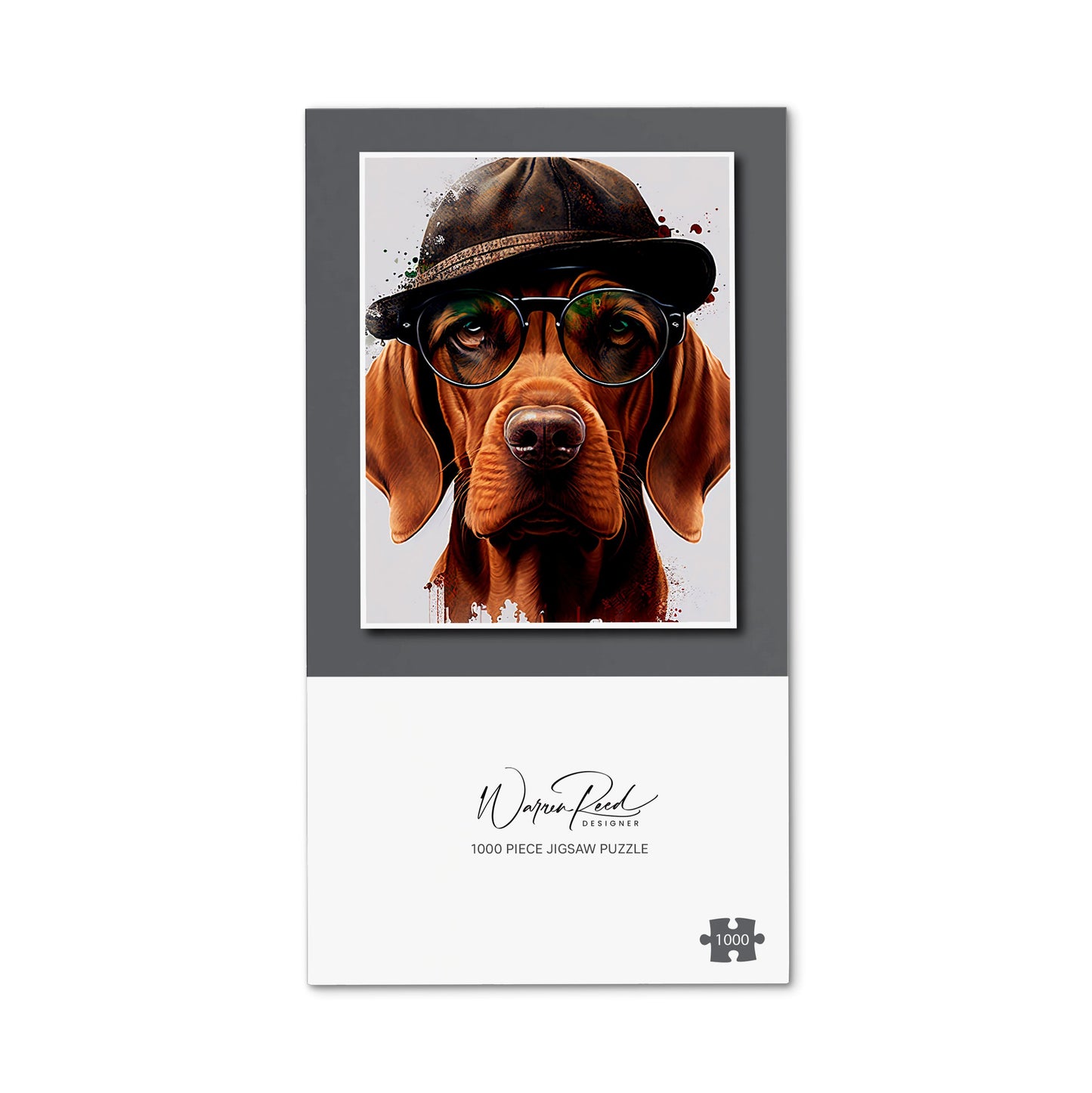 Hungarian Vizsla Dog Splashart Jigsaw Puzzle