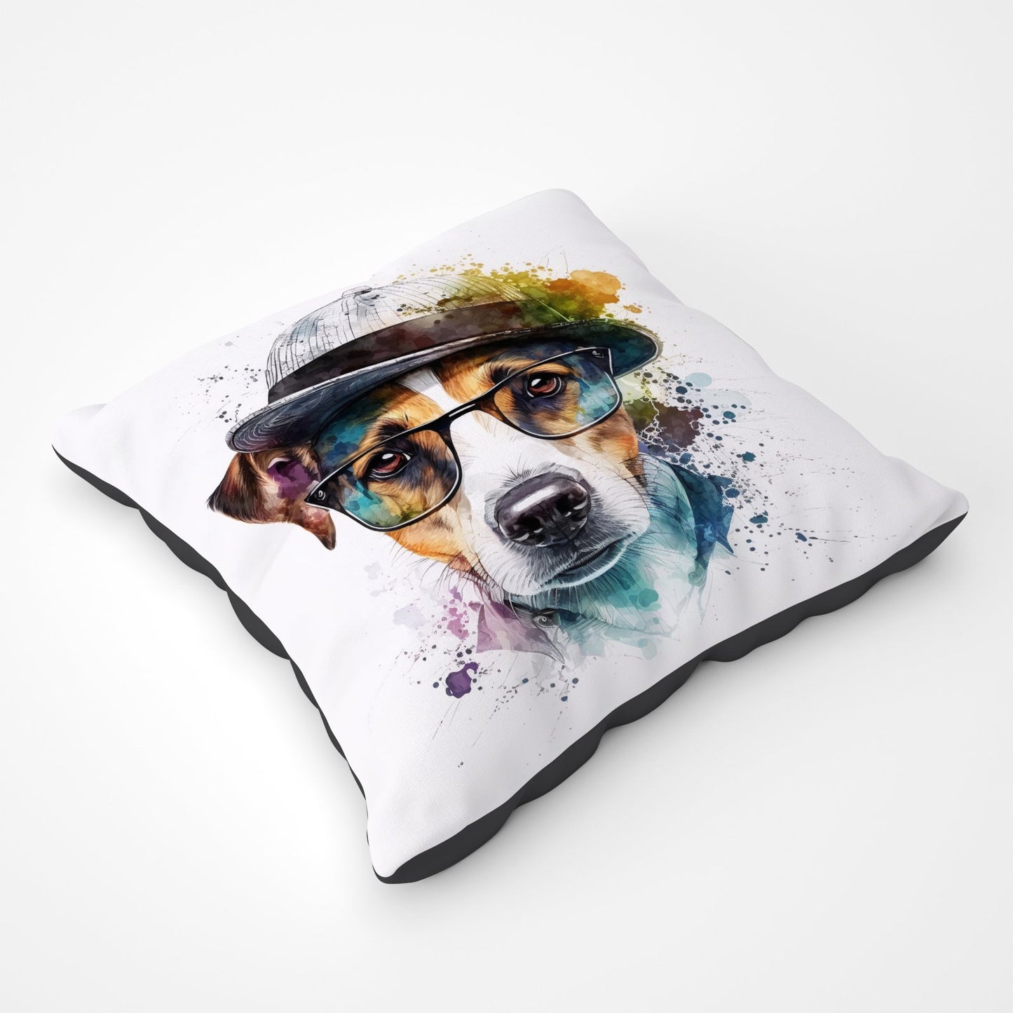 Jack Russell Dog Splashart Pet Bed