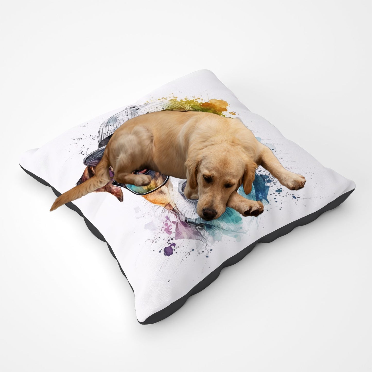 Jack Russell Dog Splashart Pet Bed