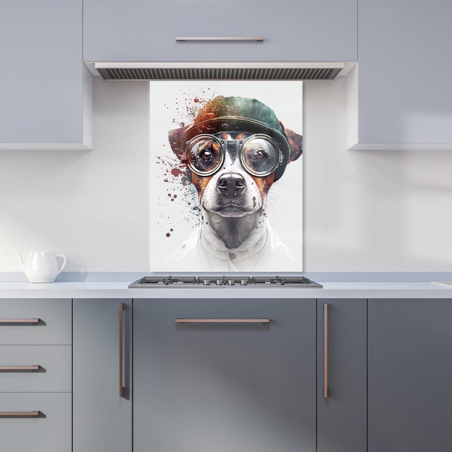 Jack Russell Terrier Dog Splashart Kitchen Splashback