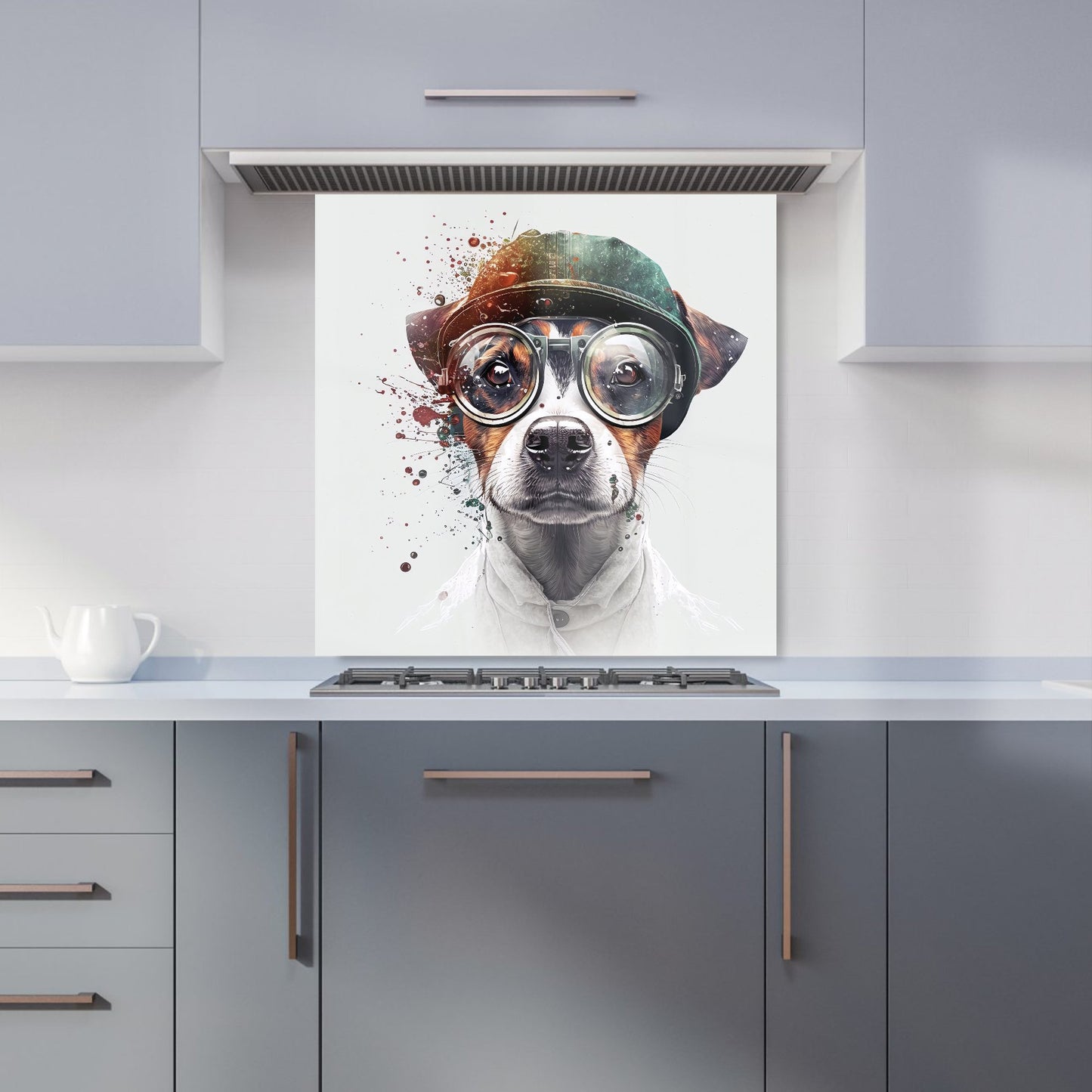 Jack Russell Terrier Dog Splashart Kitchen Splashback