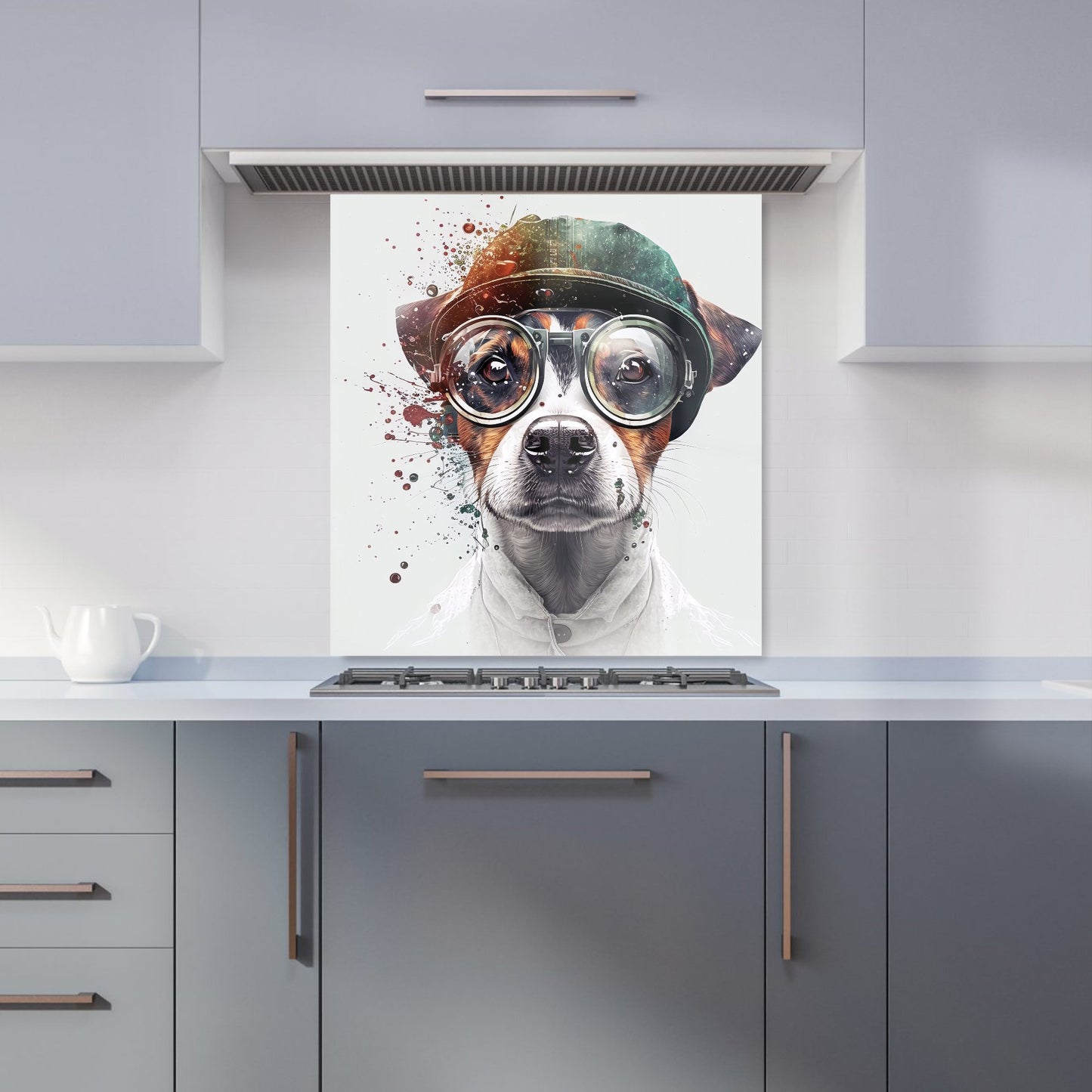 Jack Russell Terrier Dog Splashart Kitchen Splashback