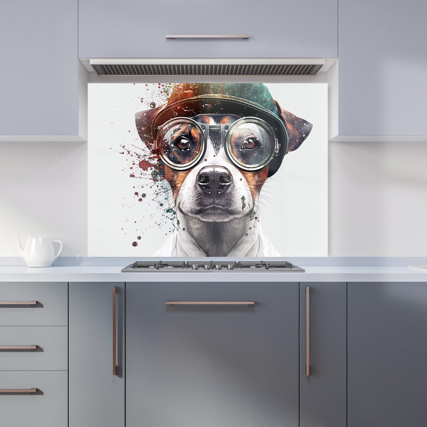 Jack Russell Terrier Dog Splashart Kitchen Splashback