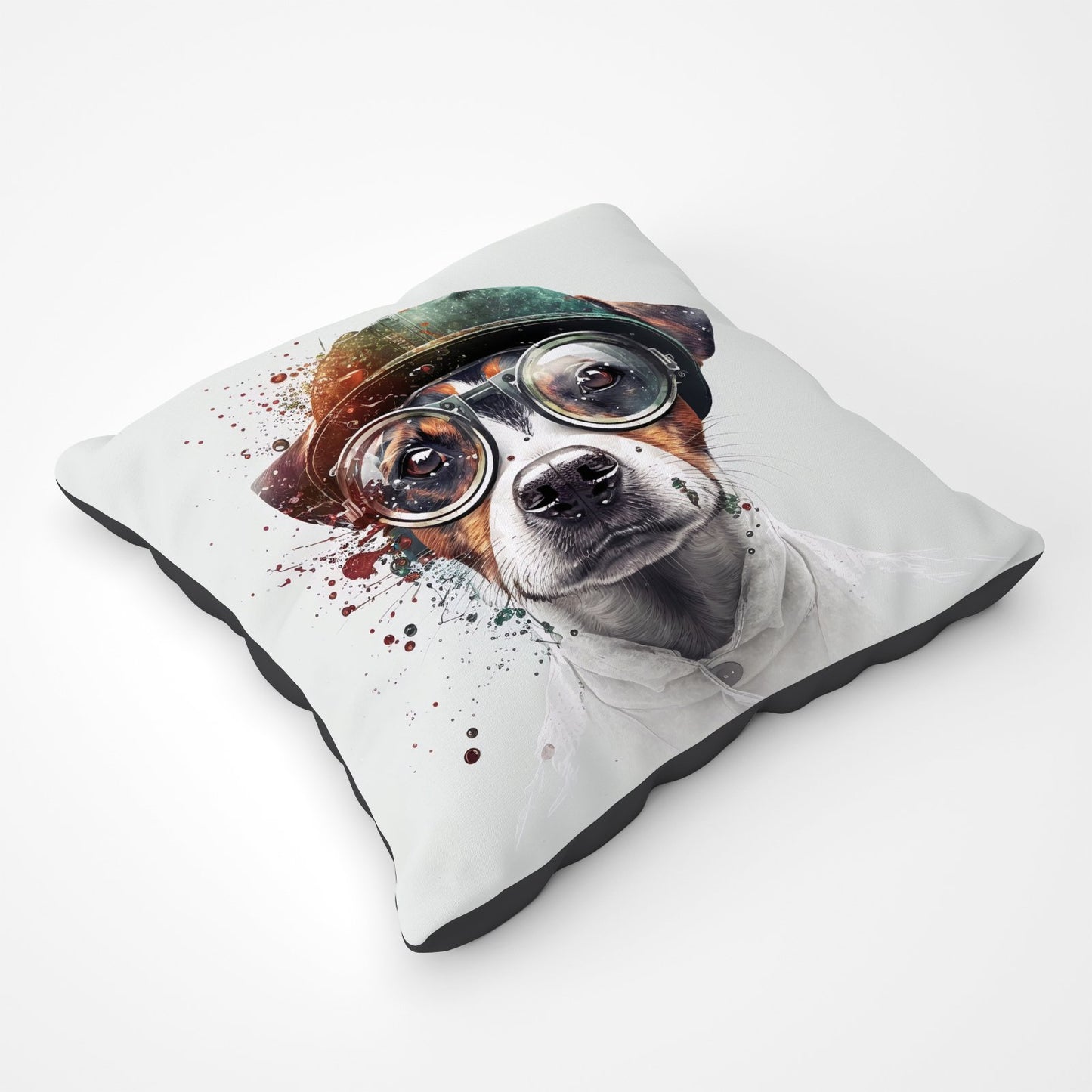 Jack Russell Terrier Dog Splashart Pet Bed