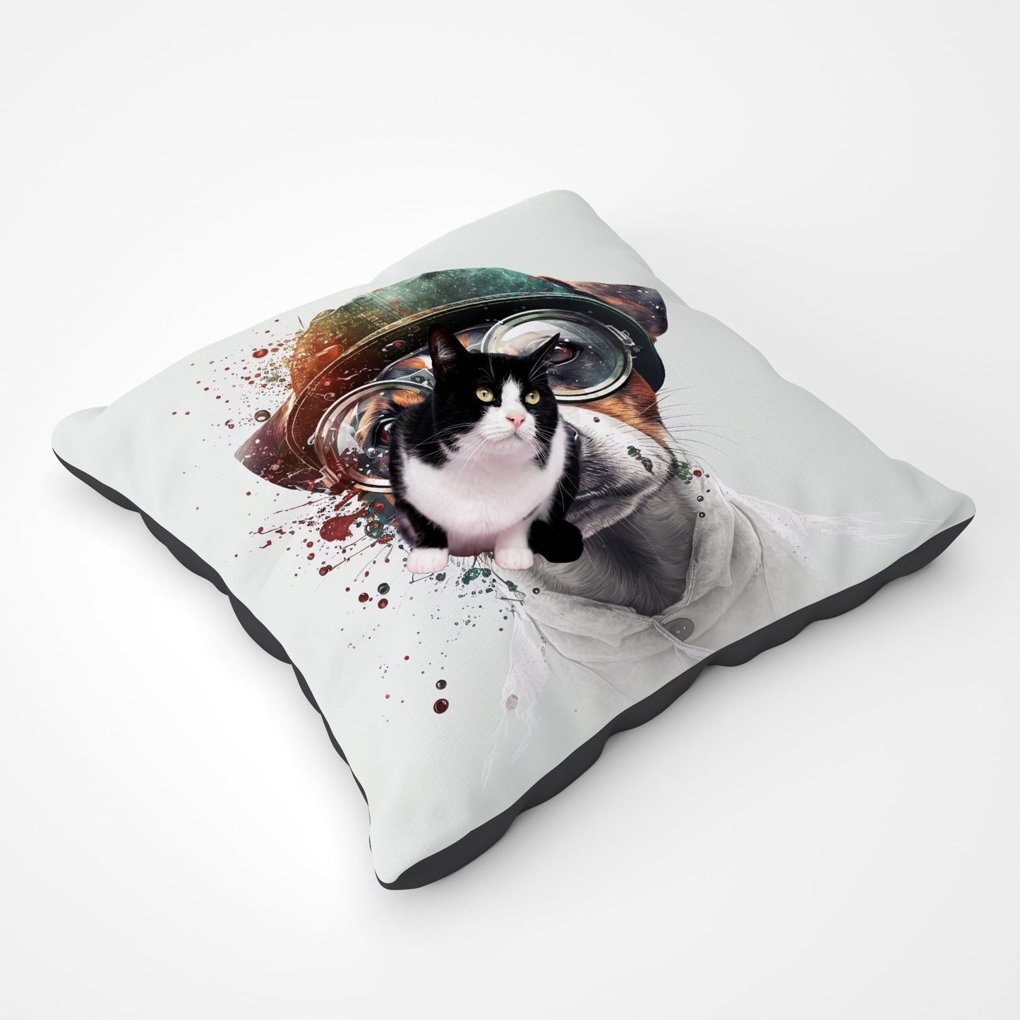 Jack Russell Terrier Dog Splashart Pet Bed