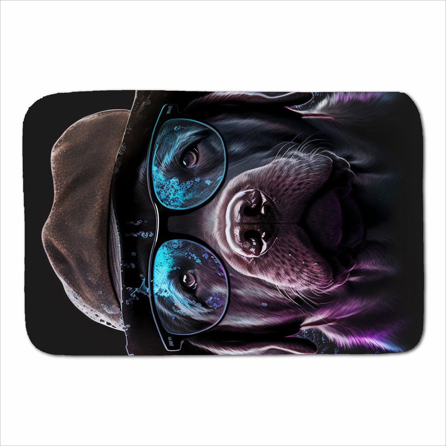 Labrador Retriever Dog Splashart Sherpa Blanket
