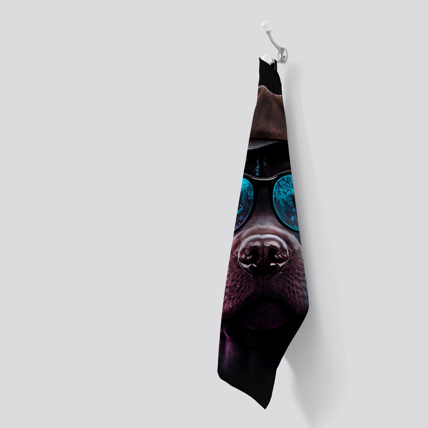 Labrador Retriever Dog Splashart Tea Towel