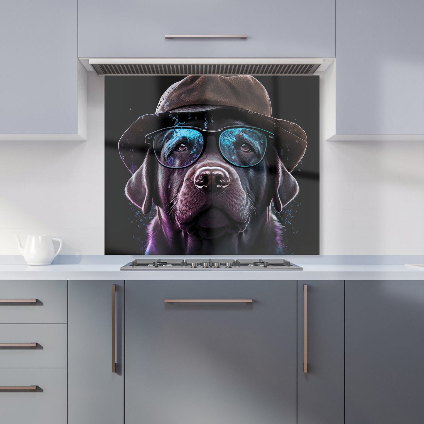 Labrador Retriever Dog Splashart Kitchen Splashback