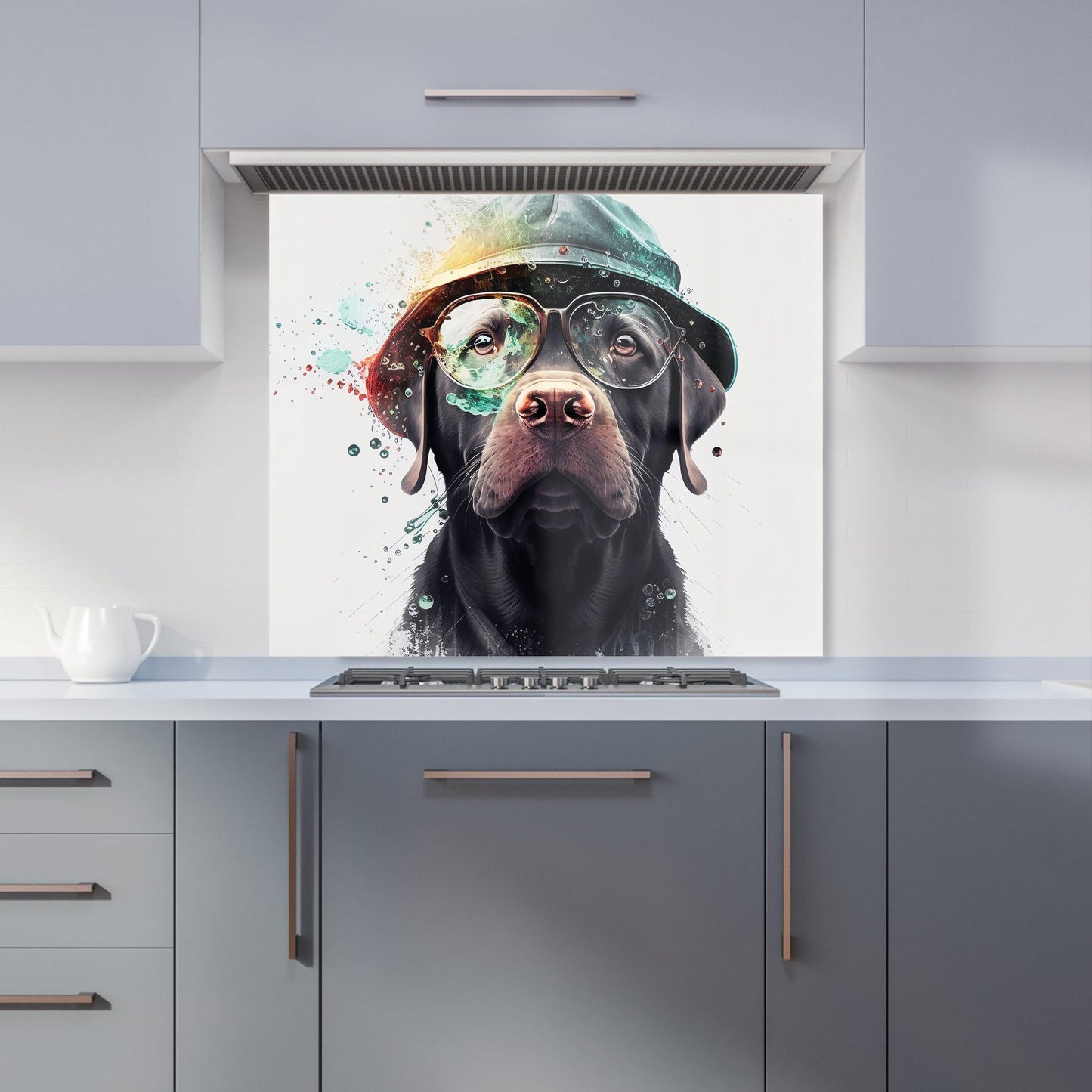Splashart Labrador Retriever Dog Kitchen Splashback