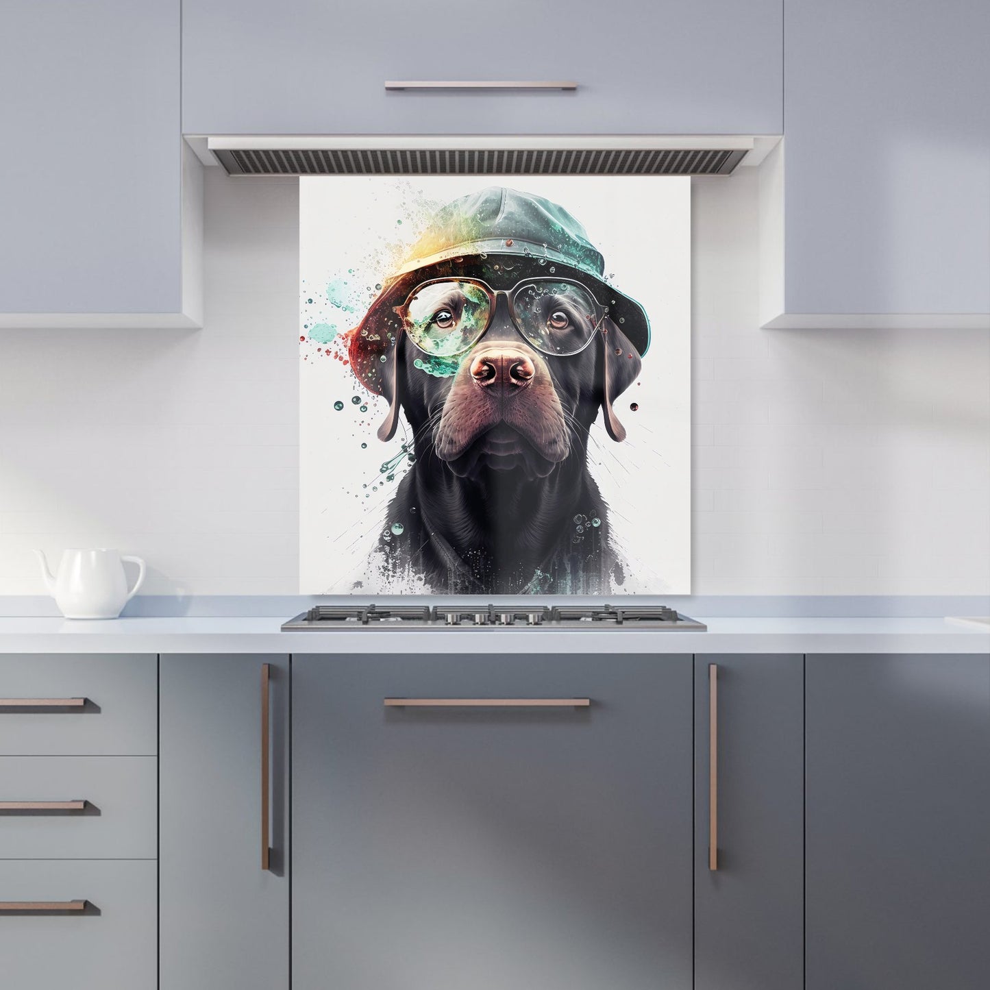 Splashart Labrador Retriever Dog Kitchen Splashback