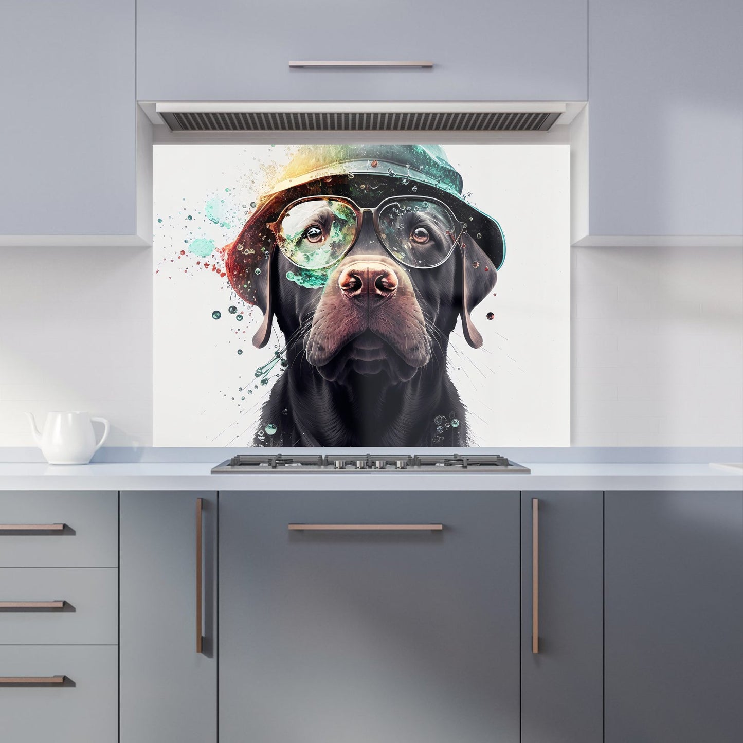 Splashart Labrador Retriever Dog Kitchen Splashback