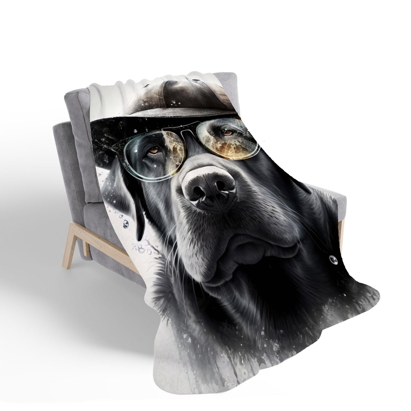 Labrador Retriever Dog Sherpa Blanket