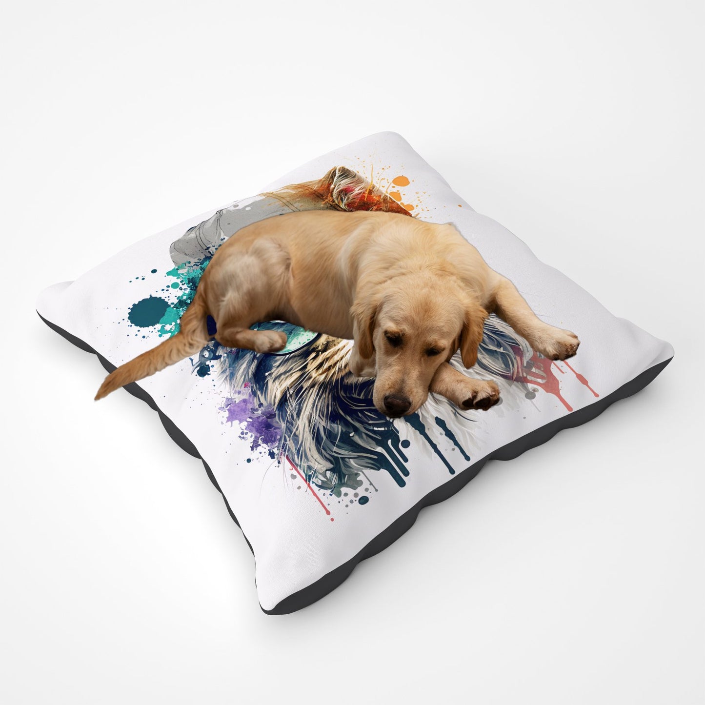 Maine Coon Cat Splashart Pet Bed