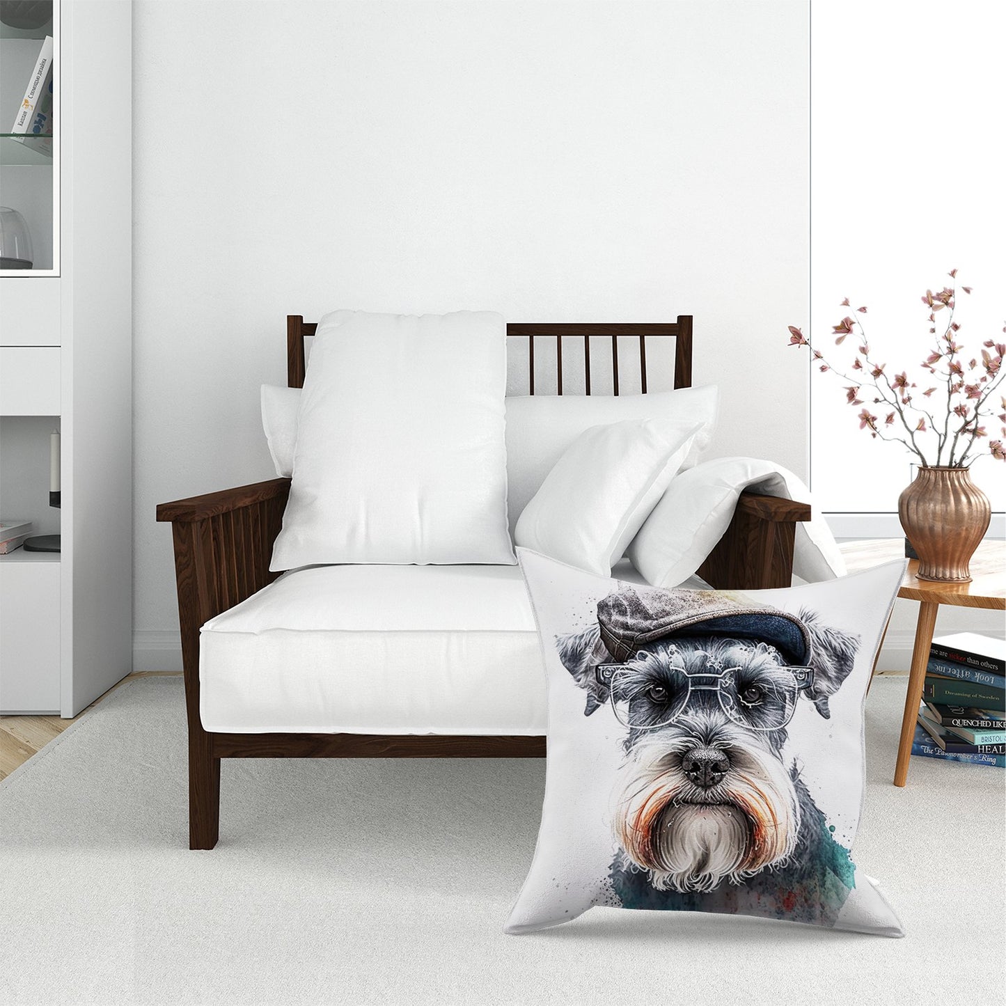Miniature Schnauzer Dog Splashart Pet Bed