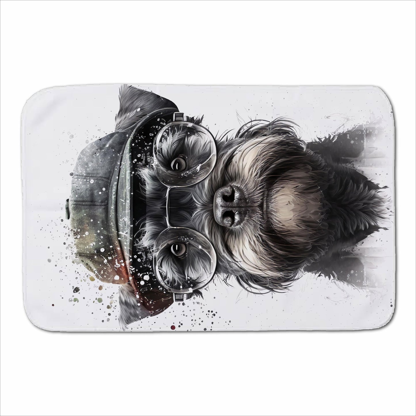 Miniature Schnauzer Dog Sherpa Blanket