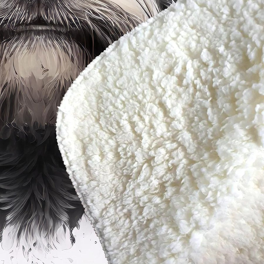 Miniature Schnauzer Dog Sherpa Blanket