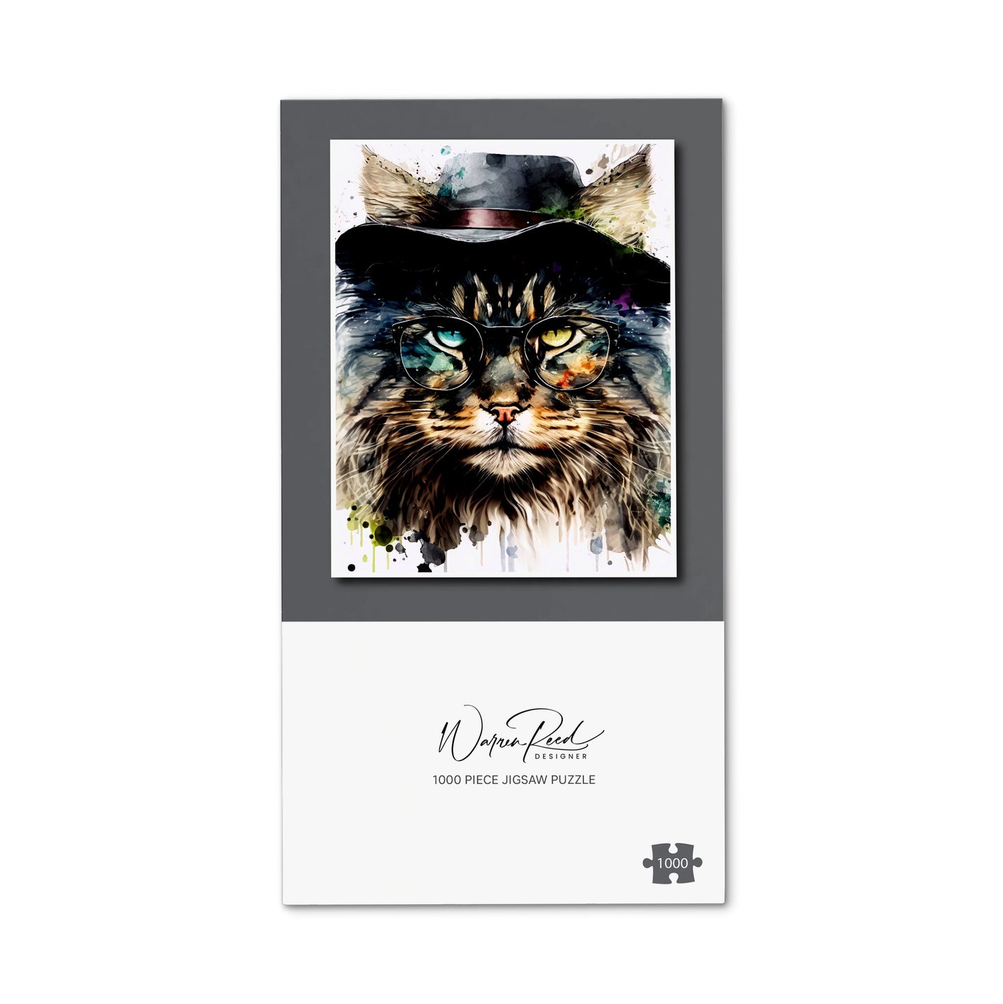 Norwegian Forest Cat Splashart Jigsaw Puzzle