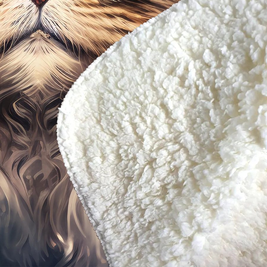 Persian Cat Splashart Sherpa Blanket