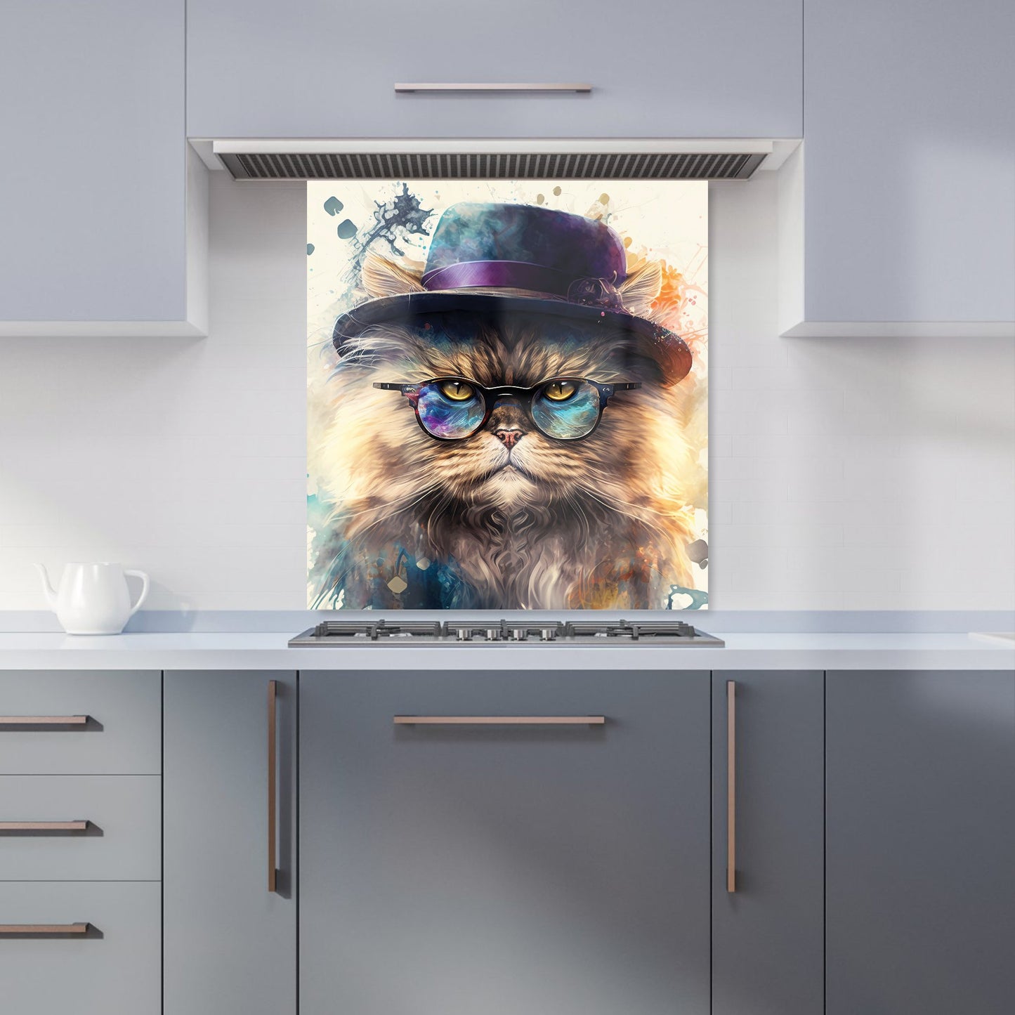 Persian Cat Splashart Kitchen Splashback