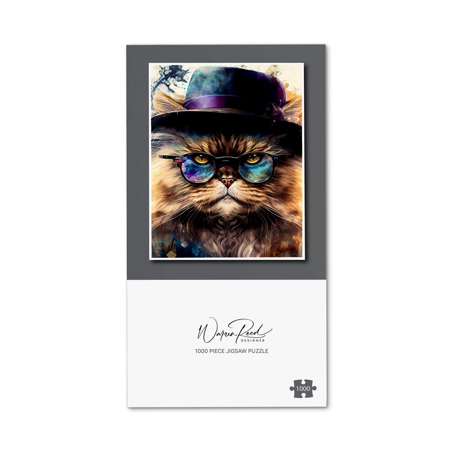 Persian Cat Splashart Jigsaw Puzzle