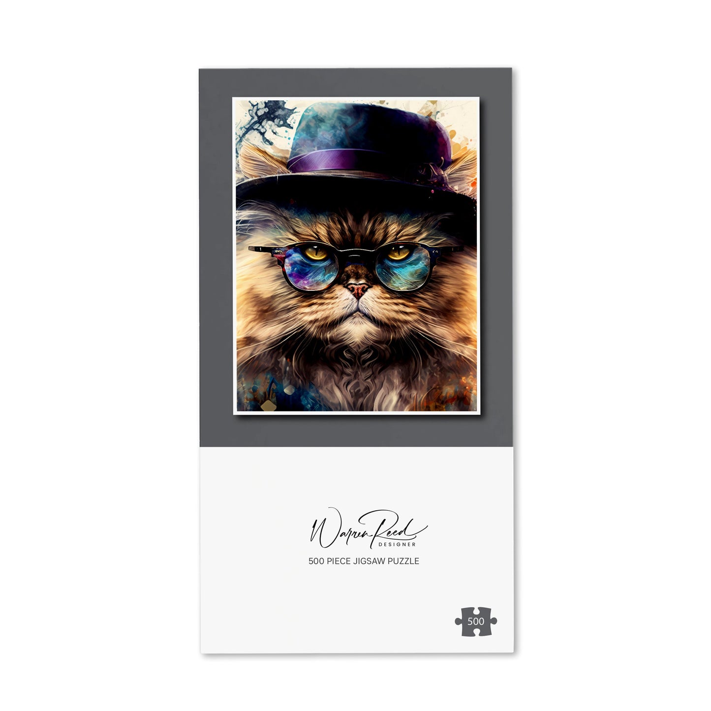 Persian Cat Splashart Jigsaw Puzzle