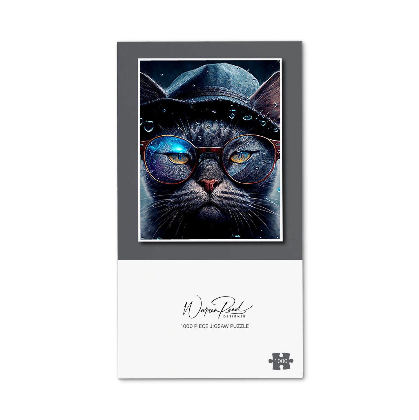 Russian Blue Cat Splashart Jigsaw Puzzle