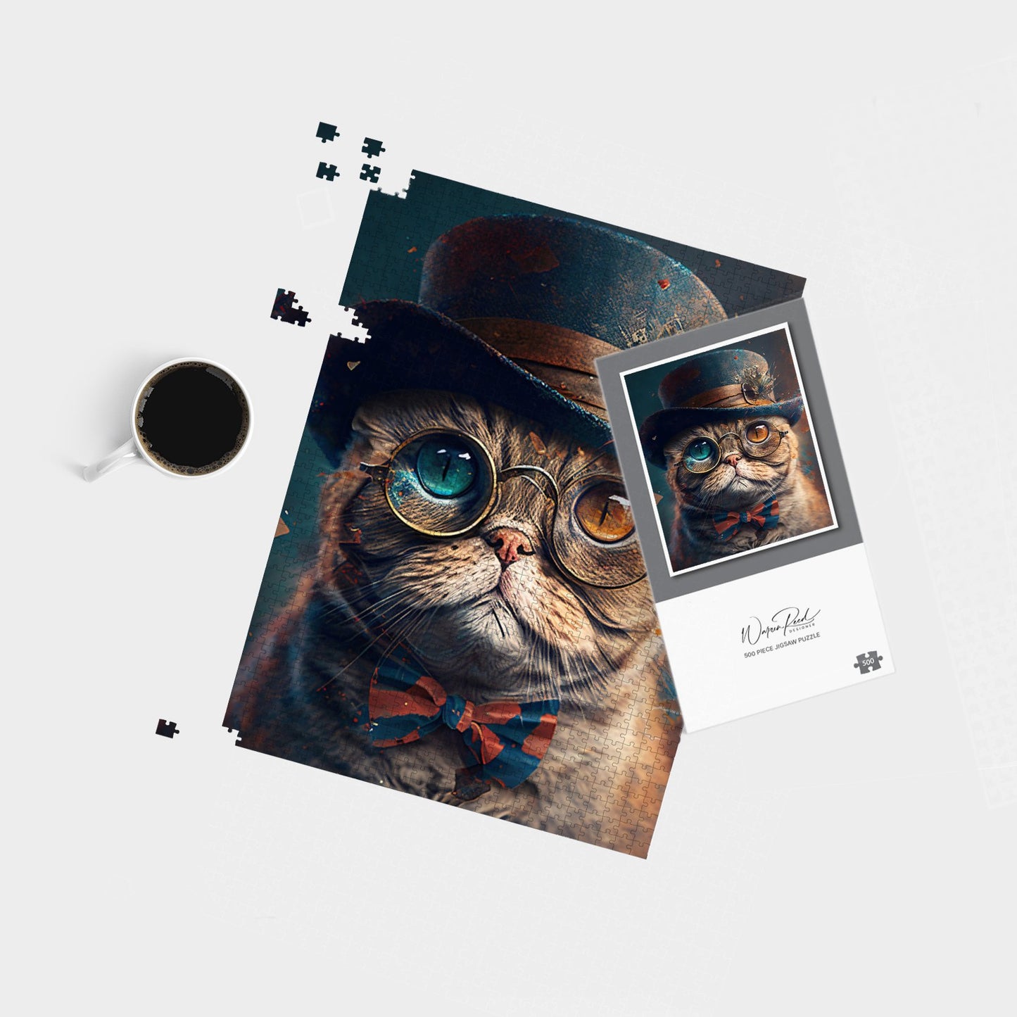 Scottish Fold Cat Jigsaw Puzzle