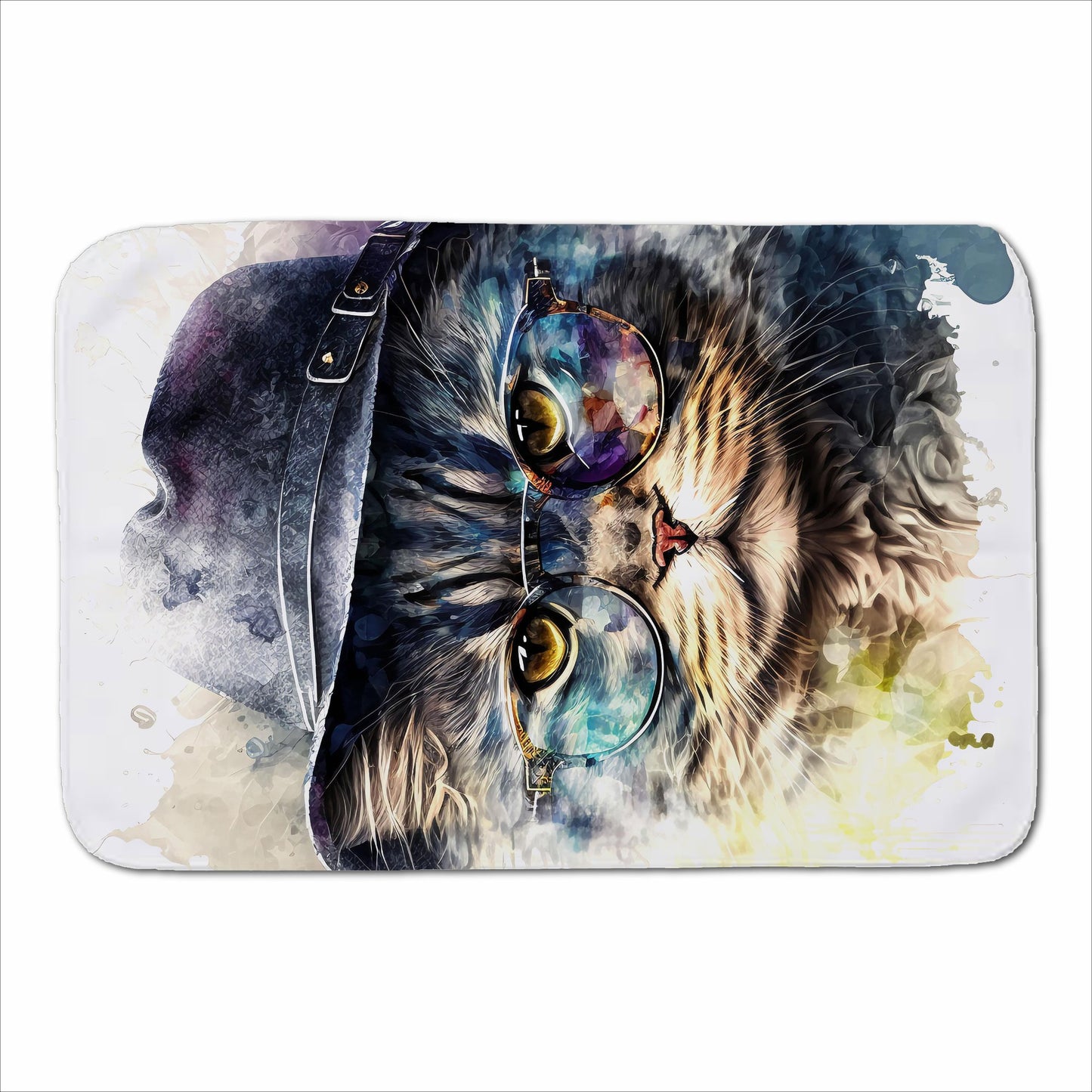 Selkirk Rex Cat Splashart Sherpa Blanket