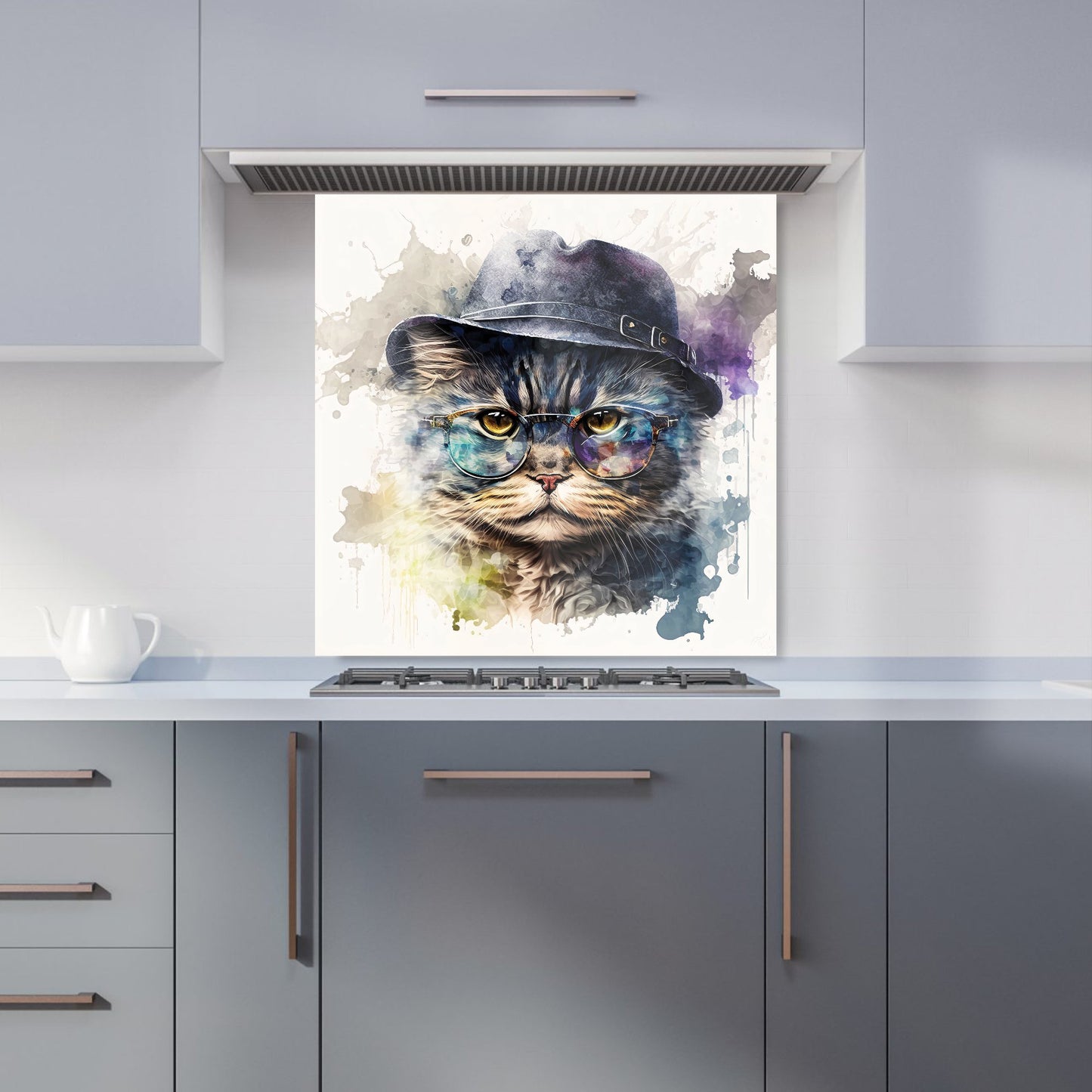 Selkirk Rex Cat Splashart Kitchen Splashback