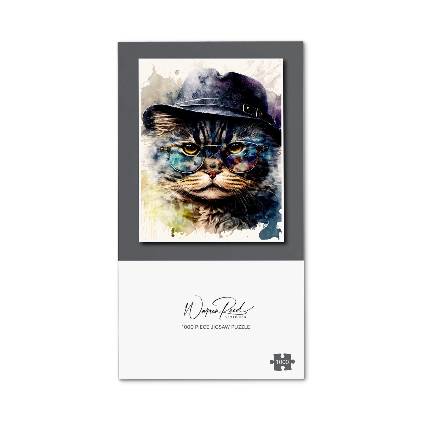 Selkirk Rex Cat Splashart Jigsaw Puzzle