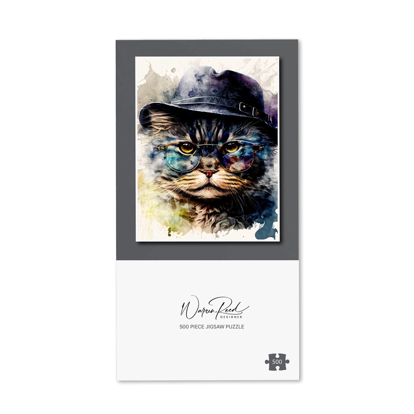 Selkirk Rex Cat Splashart Jigsaw Puzzle