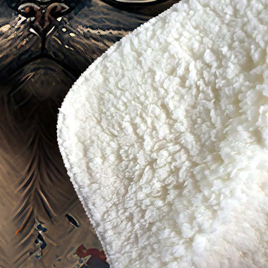 Siamese Cat Splashart Sherpa Blanket