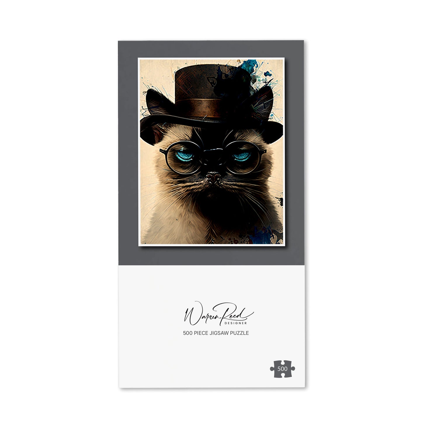 Siamese Cat Splashart Jigsaw Puzzle