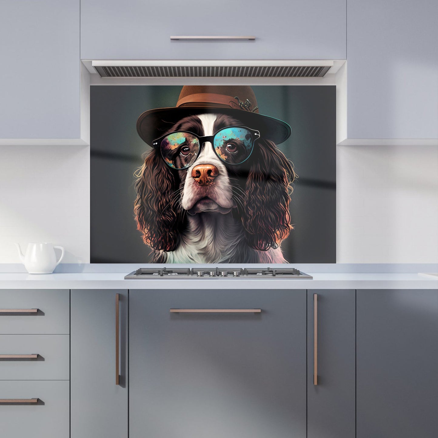Springer Spaniel Dog Splashart Kitchen Splashback