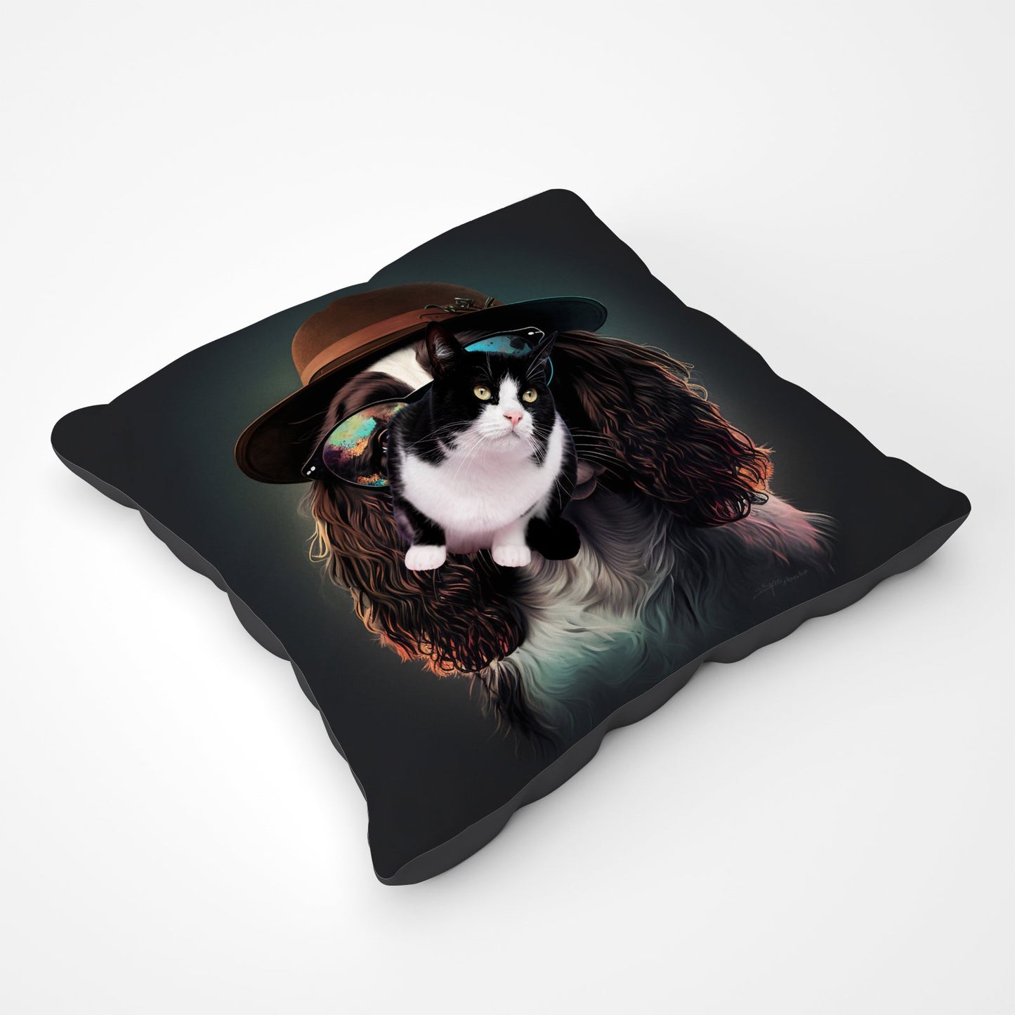 Springer Spaniel Dog Splashart Pet Bed