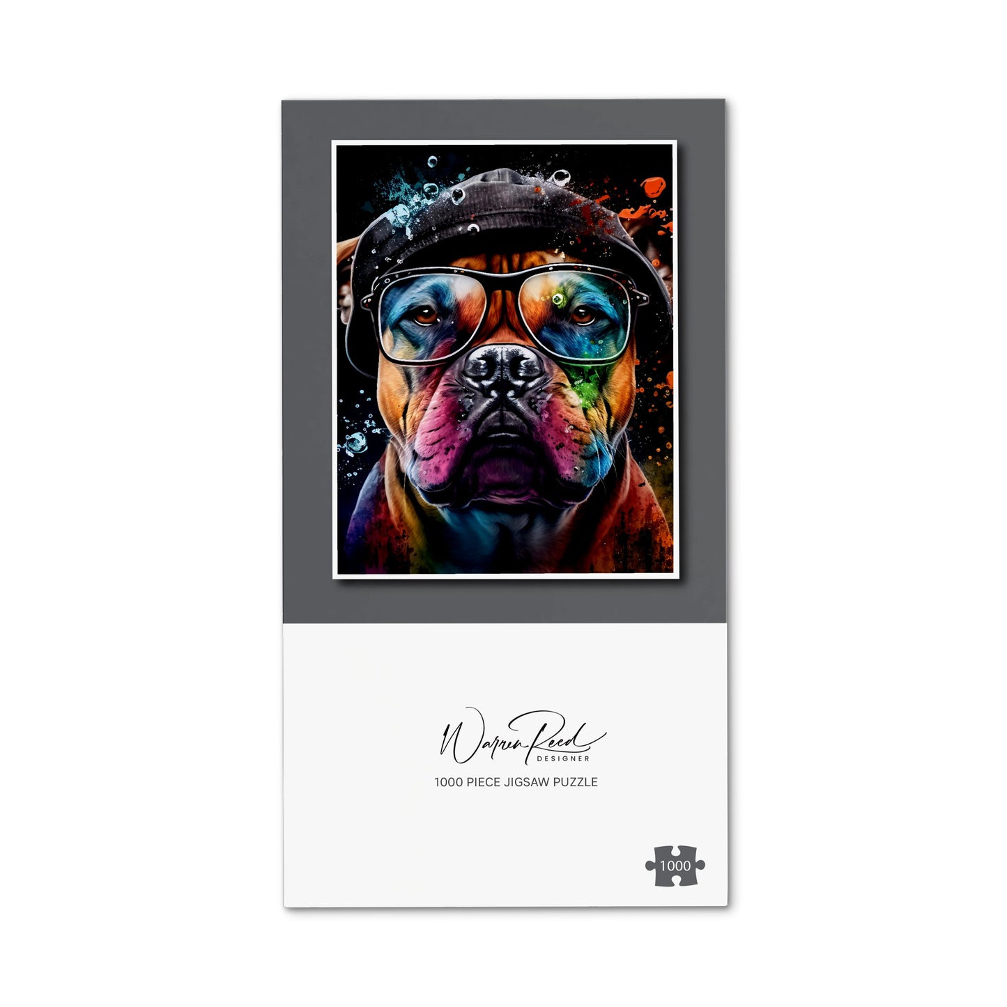 Staffordshire Bull Terrier Dog Splashart Jigsaw Puzzle