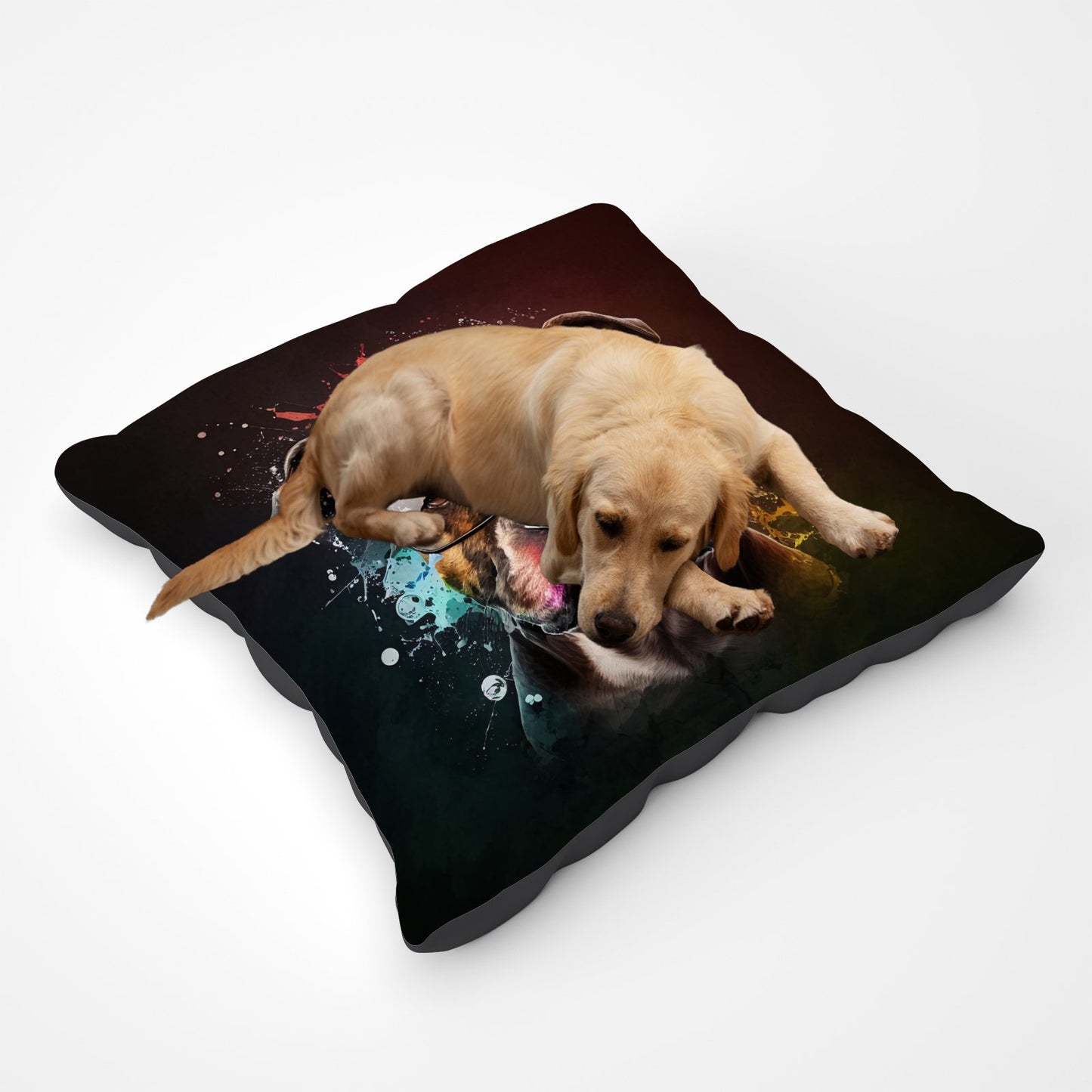 Staffy Bull Terrier Dog Splashart Pet Bed
