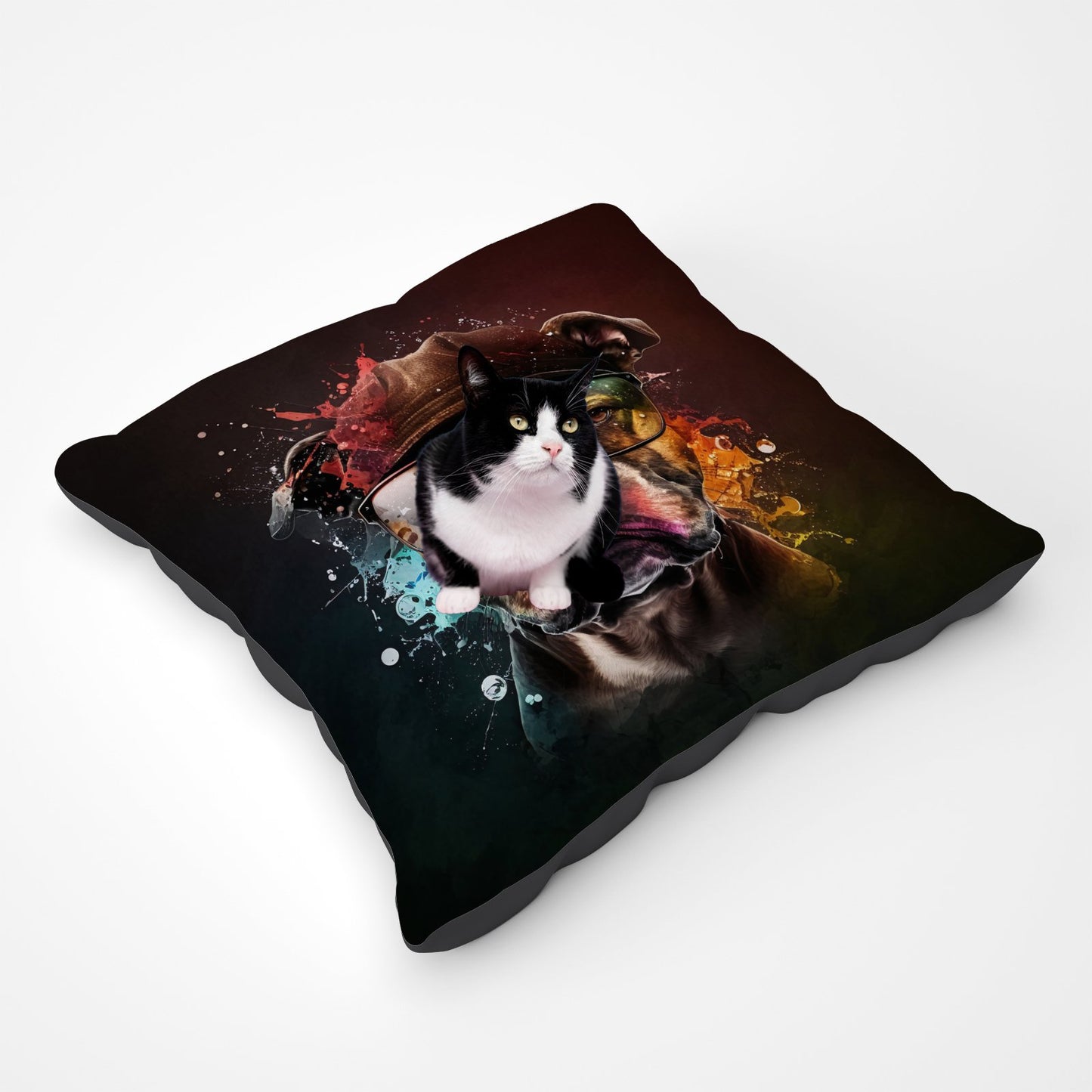 Staffy Bull Terrier Dog Splashart Pet Bed