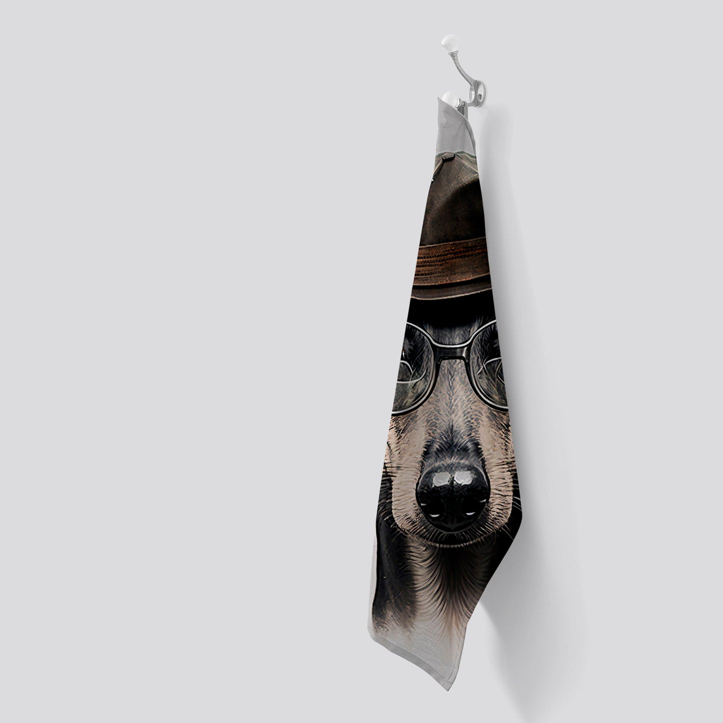 Whippet Dog Splashart Tea Towel
