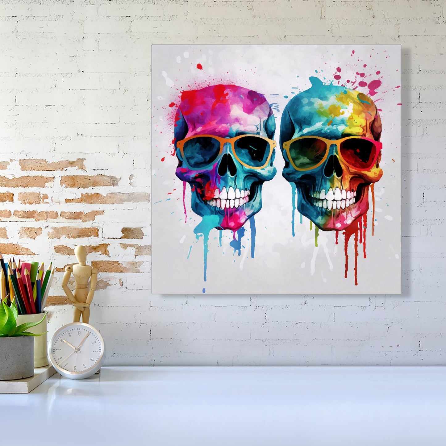 Splashart Happy Skeletons Canvas