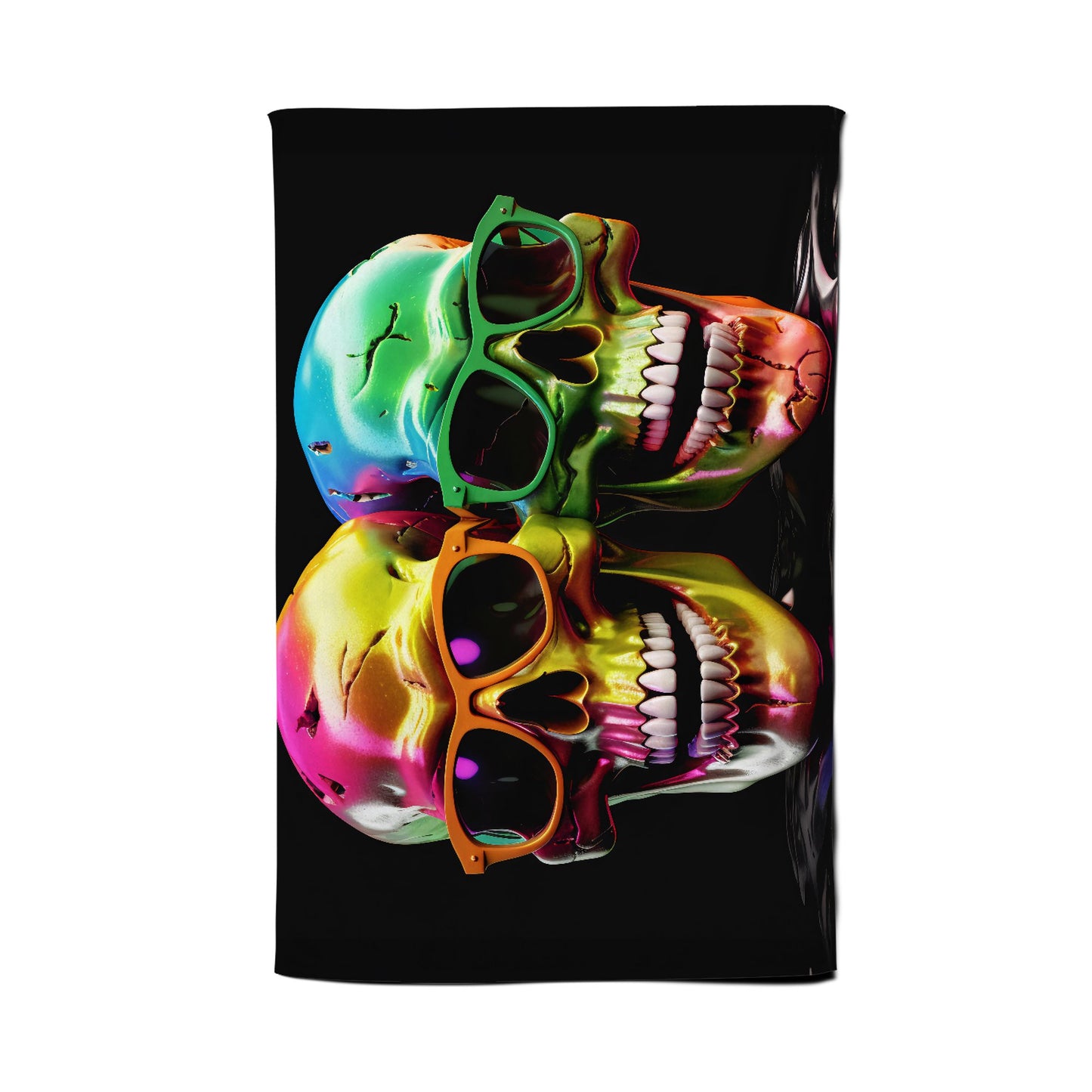 Happy Skeletons In Sunglasses Tea Towel