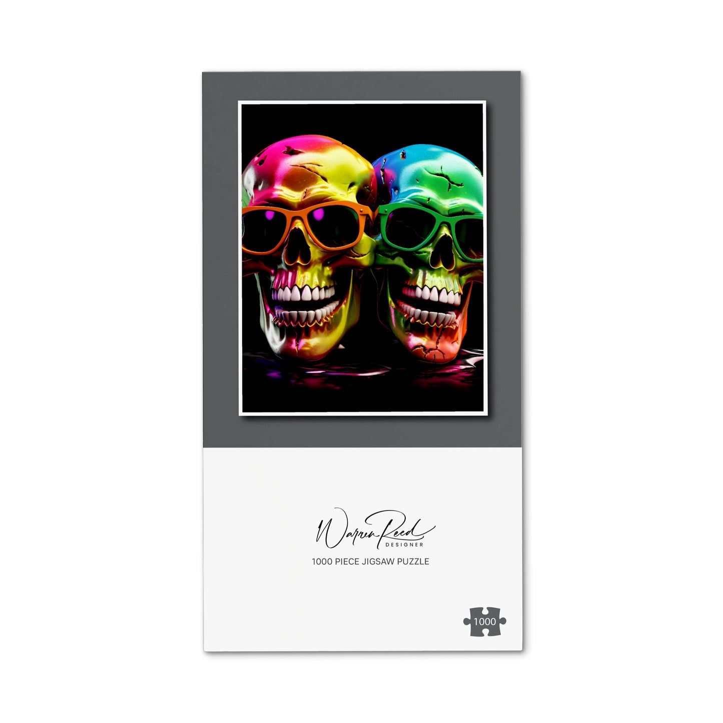 Happy Skeletons In Sunglasses Jigsaw Puzzle