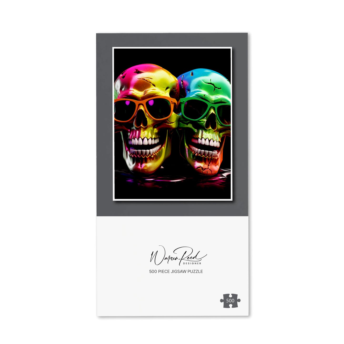 Happy Skeletons In Sunglasses Jigsaw Puzzle