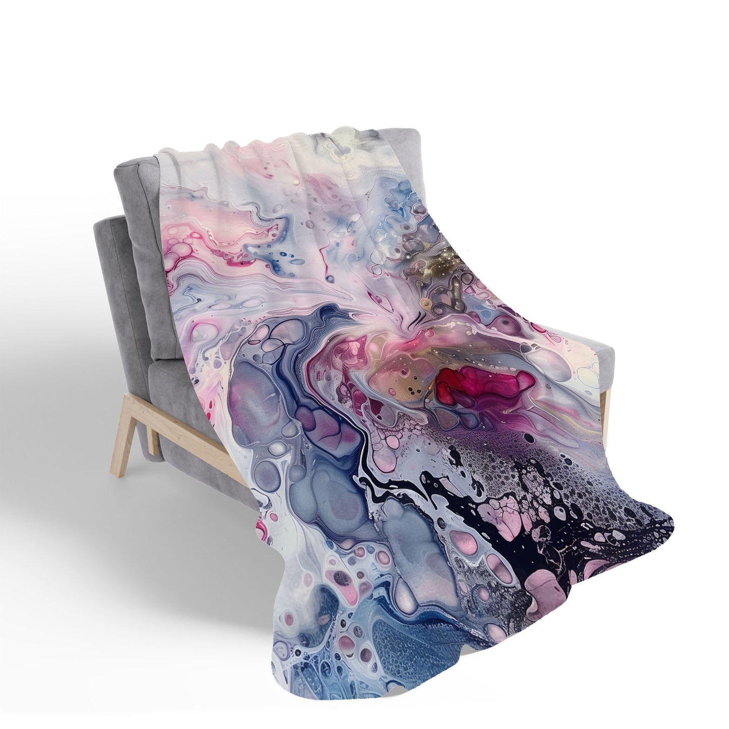 Ethereal Swirls: Dreams In Motion Sherpa Blanket