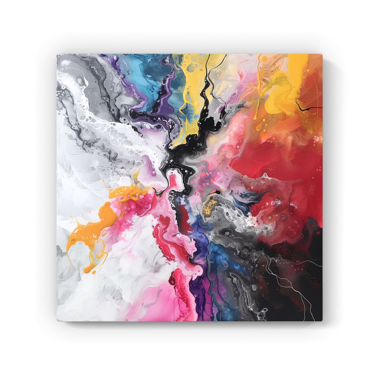 Explosive Colour Cascade Canvas