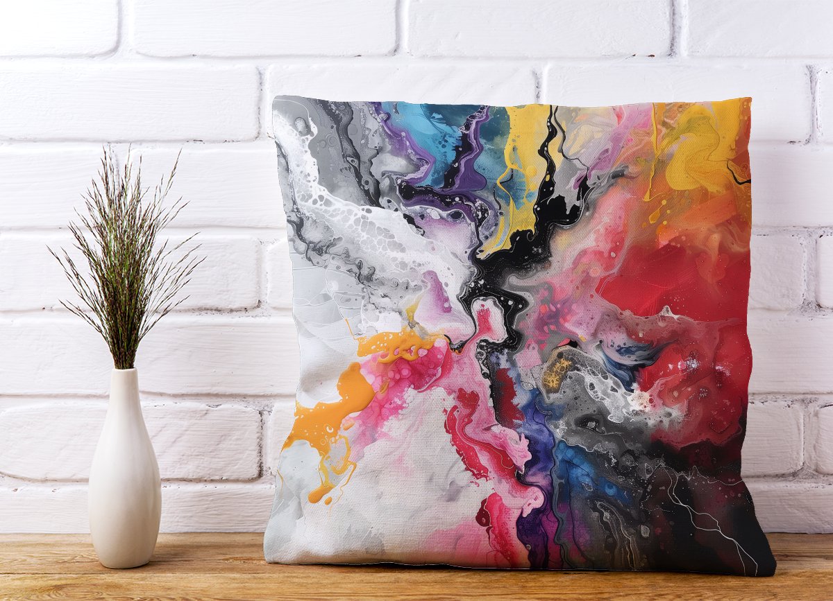 Explosive Colour Cascade Cushions