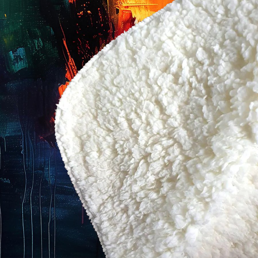 Colourful Chaos: Urban Dreamscape Sherpa Blanket