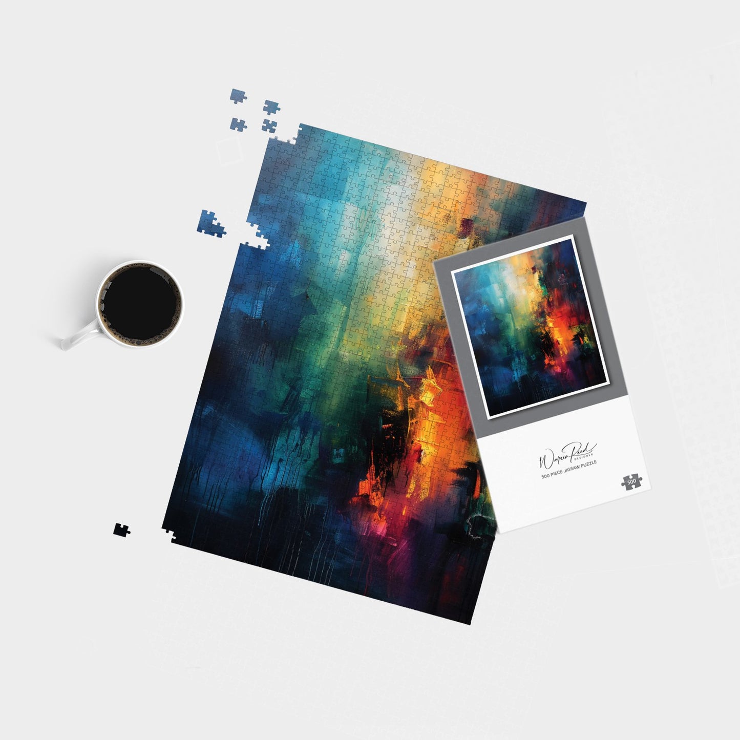 Colourful Chaos: Urban Dreamscape Jigsaw Puzzle
