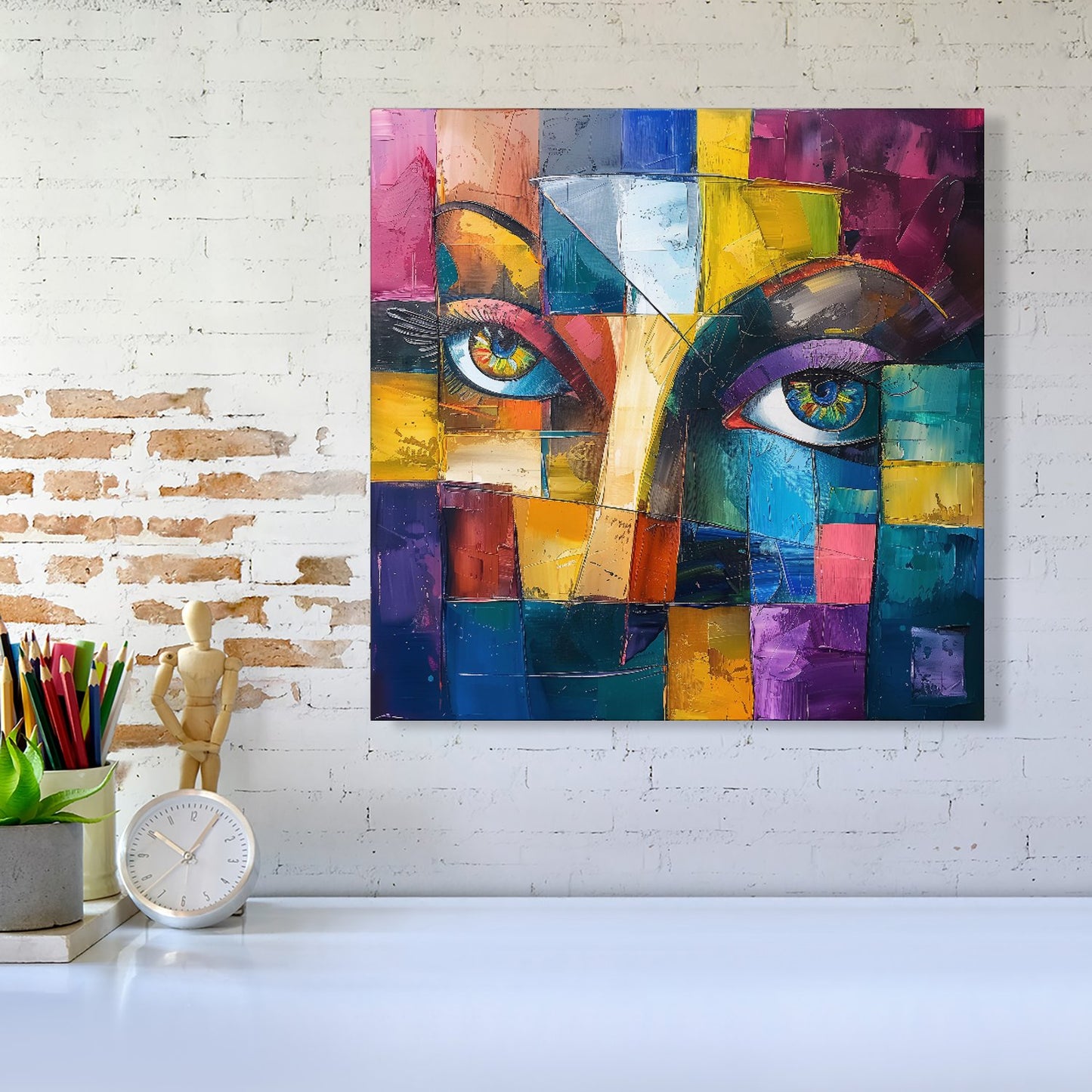 Fragmented Vision: Eyes Of The Soul Canvas